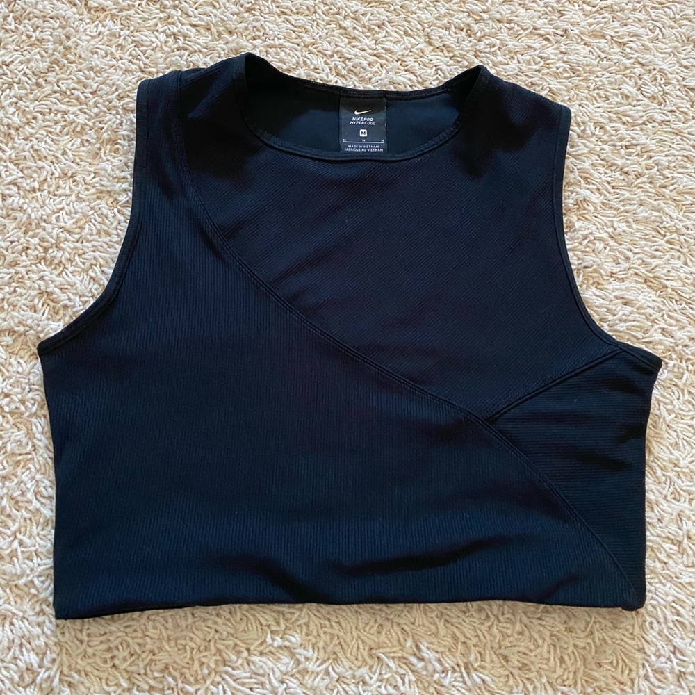 Black Nike Tank Crop Top Size Medium
